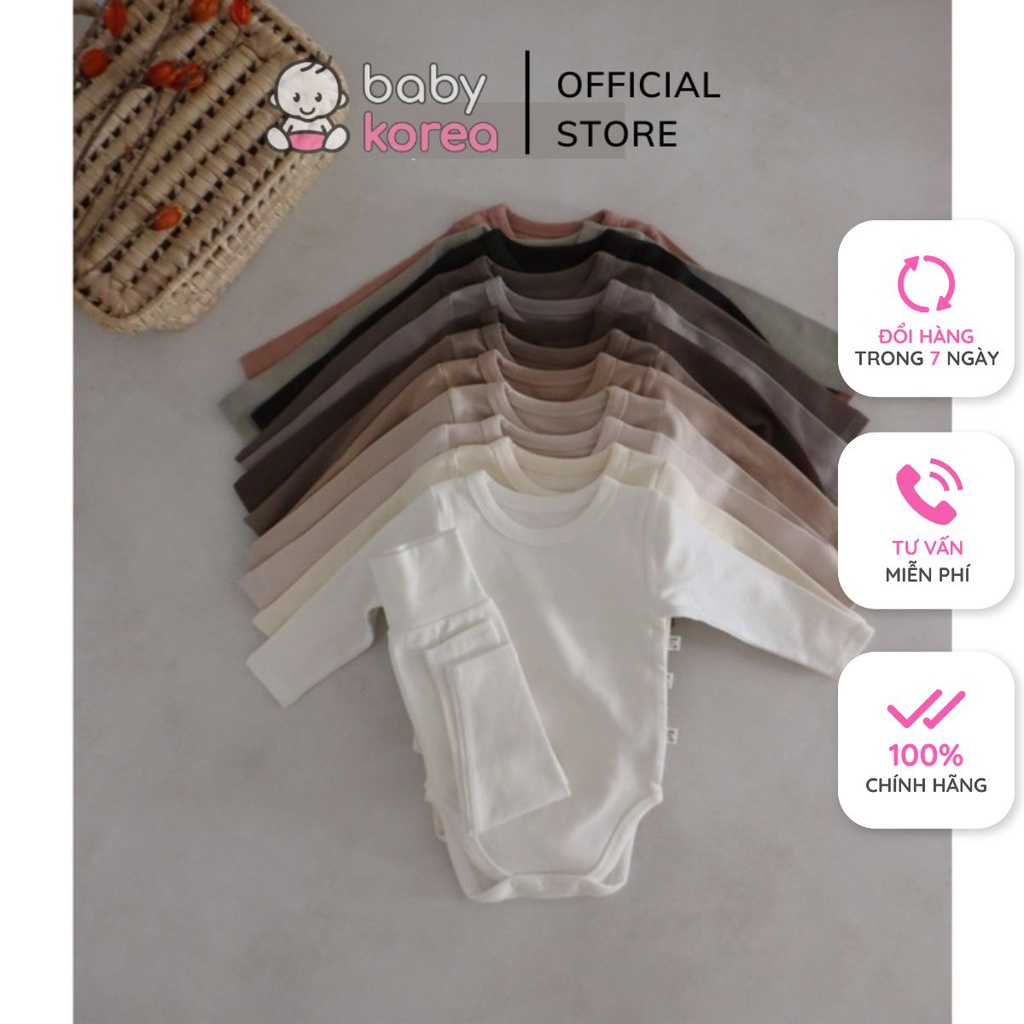 (Chính hãng) Bộ bodysuit mặc nhà, giữ nhiệt, homewear CHUCHU 2022 siêu co giãn PEEKABOO made in Korea thời trang trẻ em