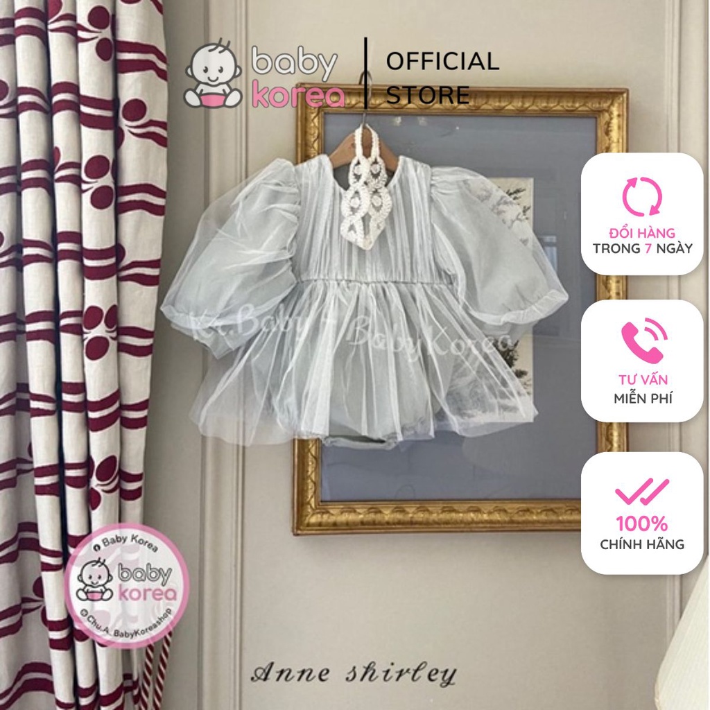 Suit cài cúc đũng AnneShirley made in Korea mùa thu đông bé gái cho bé từ 7-13kg thời trang trẻ em BABYKOREA