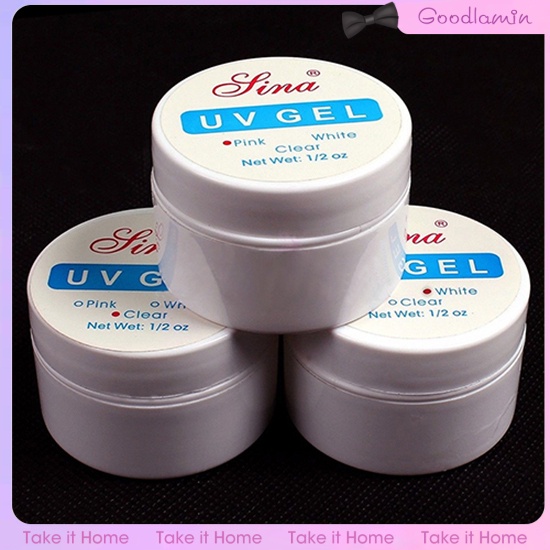 Sơn Nền Gel UV Trong Suốt 3 Màu Sắc Trắng Hồng Dùng Để Trang Trí Móng Nghệ Thuật