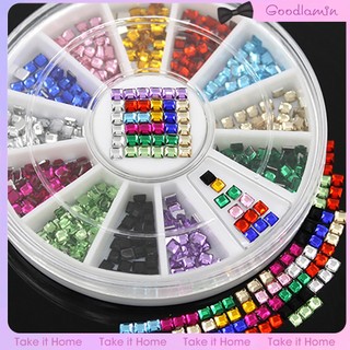 Hộp đá 3d 3mm 12 màu tự trang trí móng tay