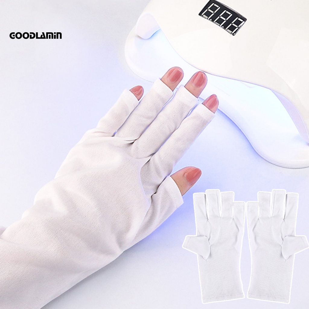 1 Đôi Găng Tay Chống Tia UV Bảo Vệ Khi Làm Móng