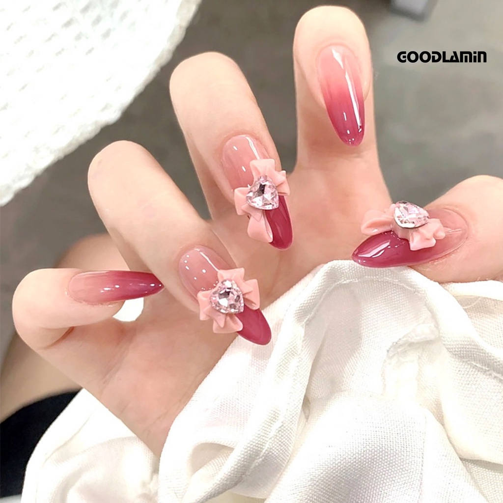 Set 10 Phụ Kiện Trang Trí Móng Tay 3D Đính Đá Xinh Xắn