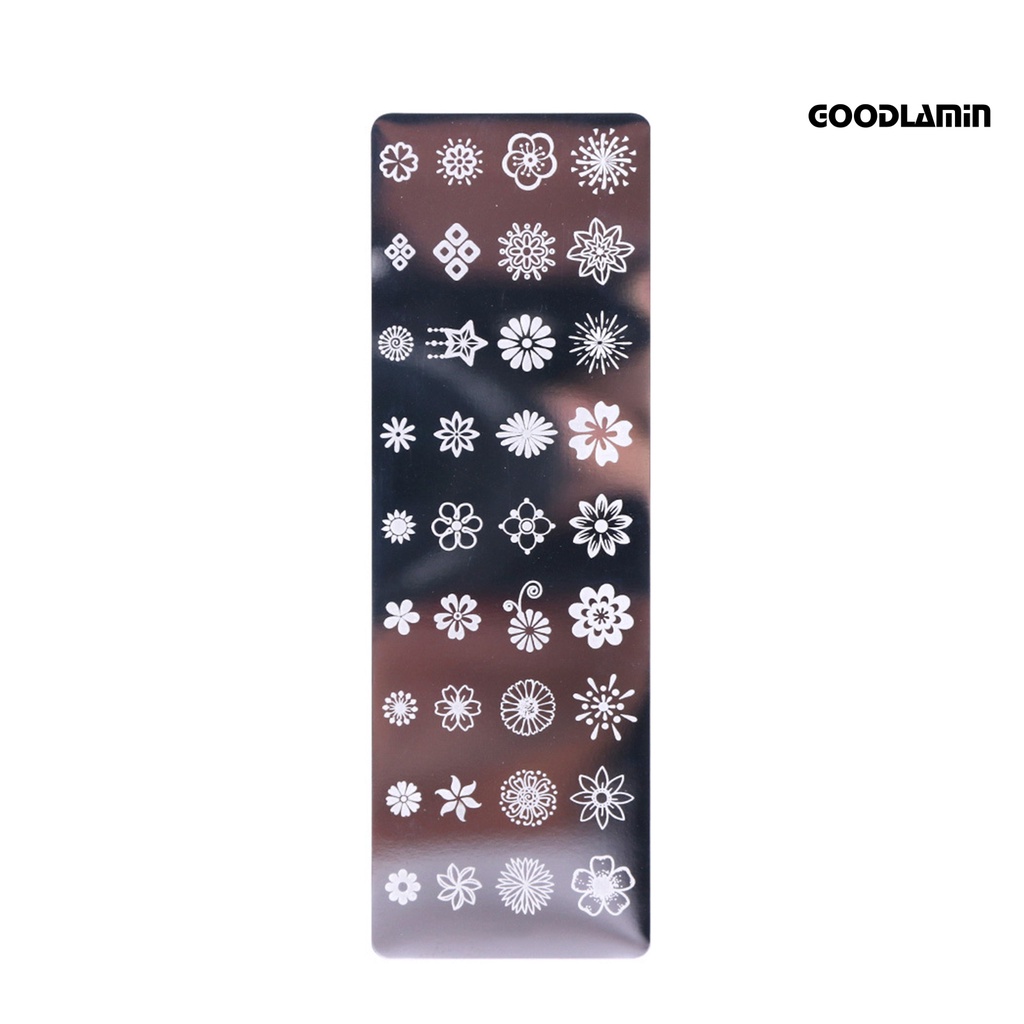 Khuôn In Trang Trí Móng Tay Nghệ Thuật Bằng Thép Không Gỉ DIY