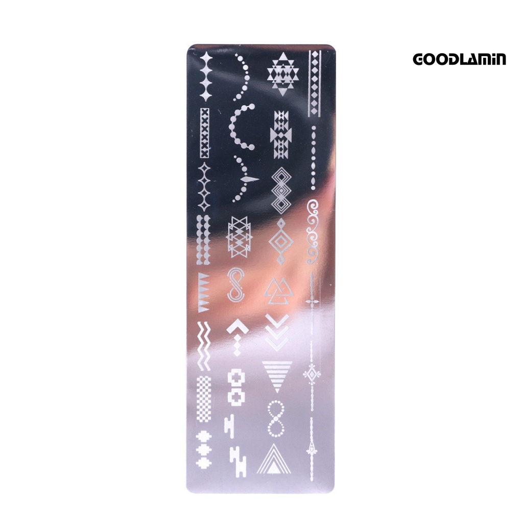 Khuôn In Trang Trí Móng Tay Nghệ Thuật Bằng Thép Không Gỉ DIY