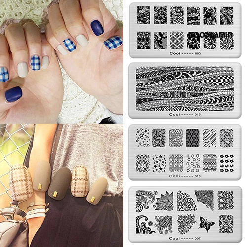Tấm Khuôn In Họa Tiết Trang Trí Móng Tay Nghệ Thuật DIY