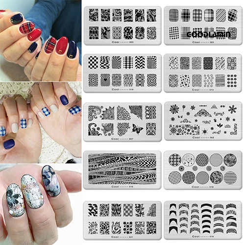 Tấm Khuôn In Họa Tiết Trang Trí Móng Tay Nghệ Thuật DIY