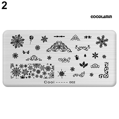 Tấm Khuôn In Họa Tiết Trang Trí Móng Tay Nghệ Thuật DIY