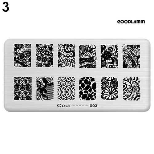 Tấm Khuôn In Họa Tiết Trang Trí Móng Tay Nghệ Thuật DIY