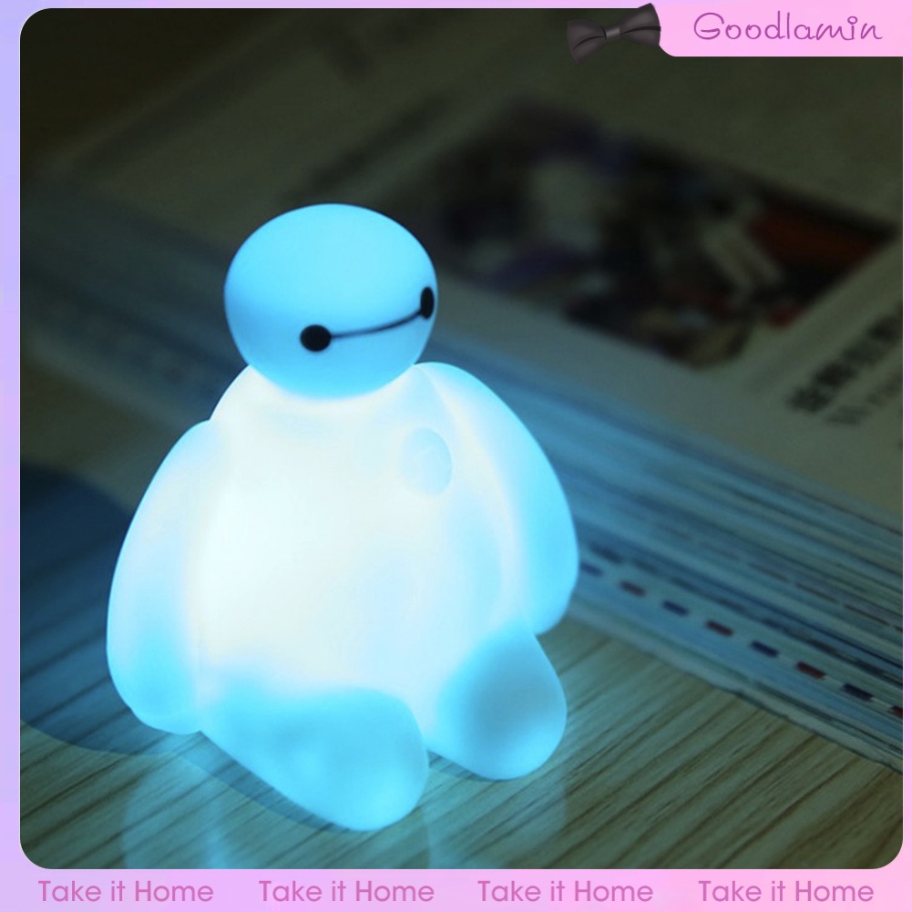 Đèn Ngủ LED Thay Đổi Màu Sắc Hình Baymax Dễ Thương Dành Cho Trẻ Em