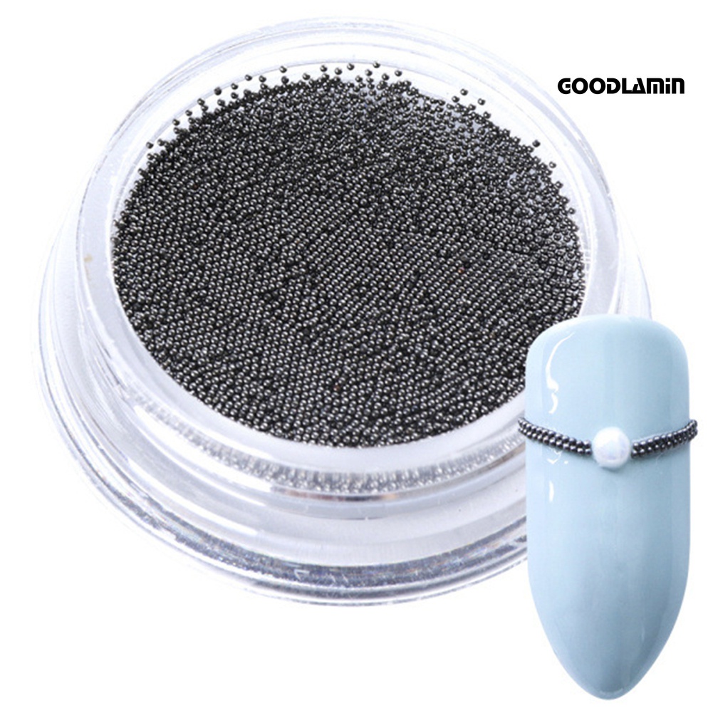 Hạt Thép 0.4mm Màu Sắc Trơn 3D Dùng Trang Trí Móng Nghệ Thuật DIY