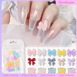 Set 30 phụ kiện đính trang trí móng tay hình nơ 3d diy