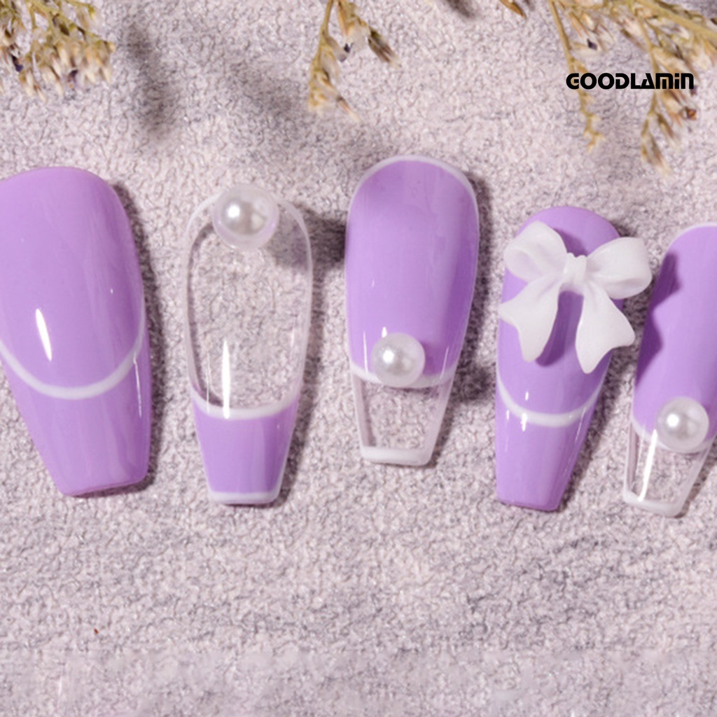 Set 30 Phụ Kiện Đính Trang Trí Móng Tay Hình Nơ 3D DIY