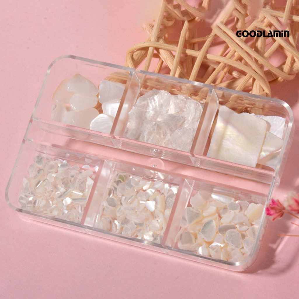 1 Hộp Đá Vỏ Sò Nhiều Màu Sắc Dùng Trang Trí Móng Tay Nghệ Thuật