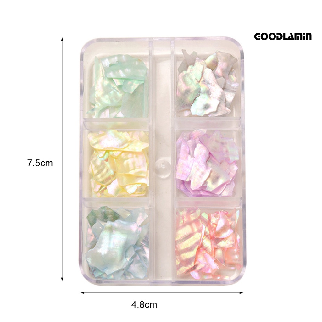 1 Hộp Đá Vỏ Sò Nhiều Màu Sắc Dùng Trang Trí Móng Tay Nghệ Thuật