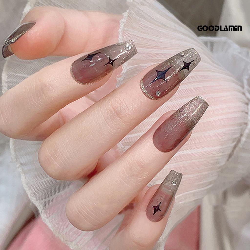 Goodlamin-man Miếng Dán Tự Dính Không Phai Màu Bóng Siêu Mỏng Màu Trắng Vàng Đồng DIY