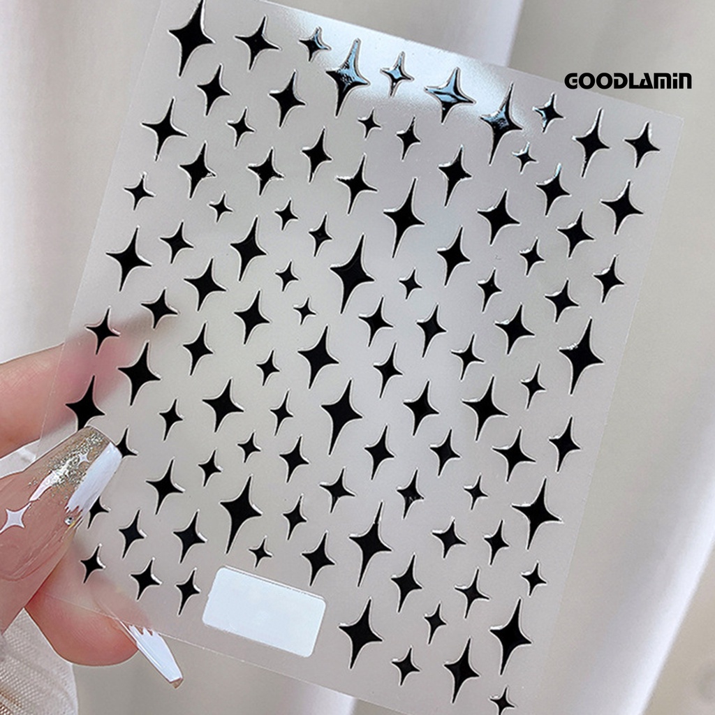 Goodlamin-man Miếng Dán Tự Dính Không Phai Màu Bóng Siêu Mỏng Màu Trắng Vàng Đồng DIY