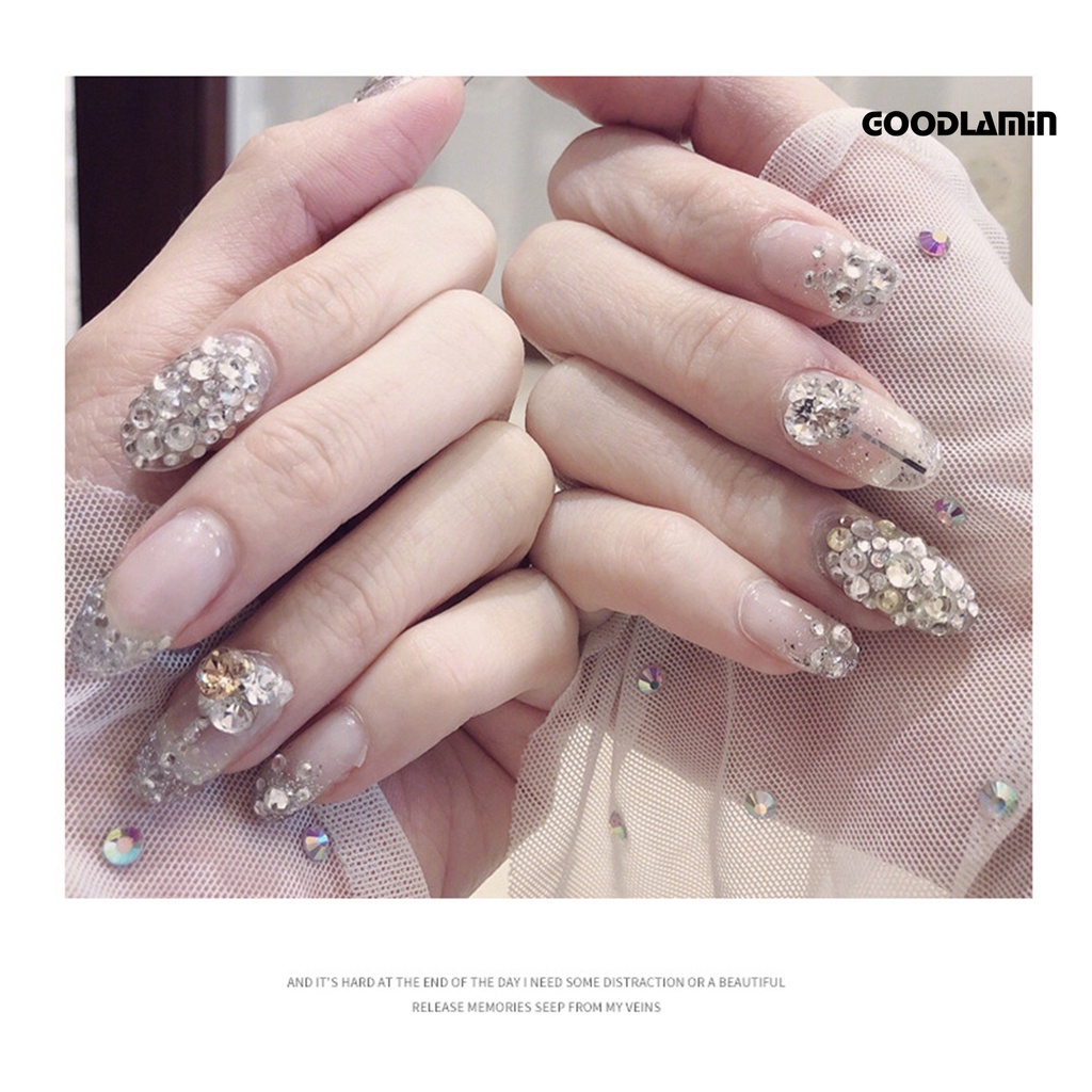 Hộp 1688 Hạt Đá 6 Ngăn Dùng Trang Trí Móng Tay / Kính DIY