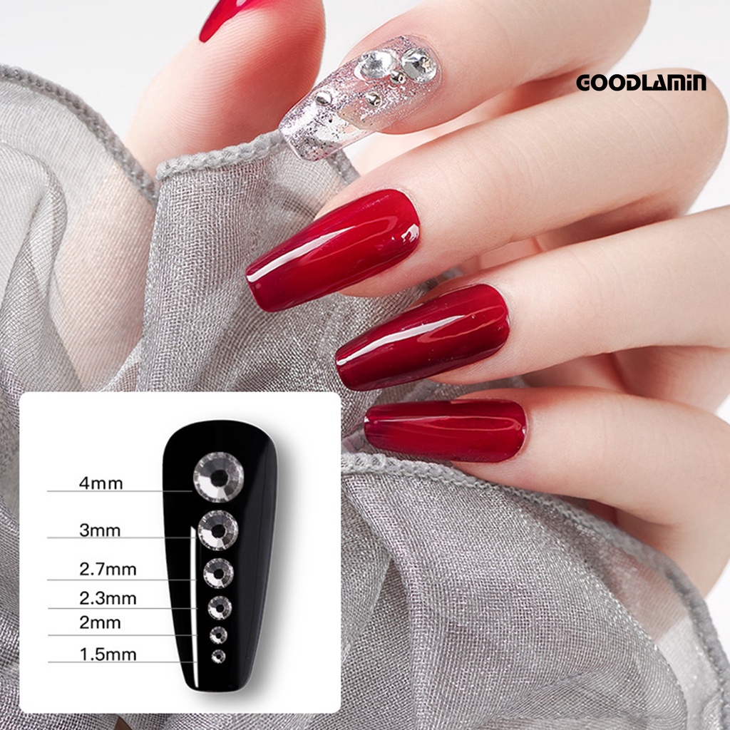 Hộp 1688 Hạt Đá 6 Ngăn Dùng Trang Trí Móng Tay / Kính DIY