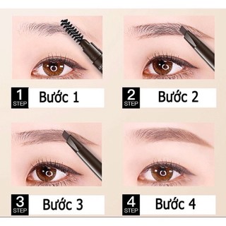 Chì kẻ lông mày 2 đầu không lem dễ vẽ