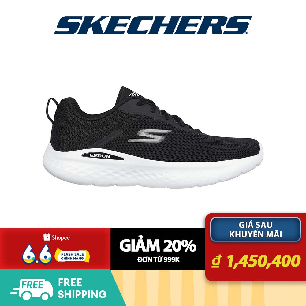 Skechers Nam Giày Thể Thao GOrun Lite Quick Stride Air-Cooled Goga Mat M-STRIKE Ortholite - 220893-BKW