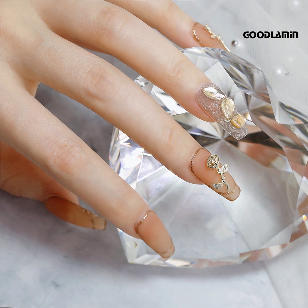 Bộ 10 Phụ Kiện Trang Trí Móng Tay Màu Sắc Tươi Sáng Chống Rỉ Sét Đa Năng