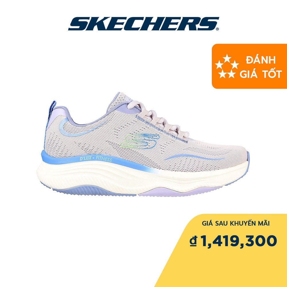 Skechers Nữ Giày Thể Thao Sport D'Lux Fitness Air-Cooled Memory Foam Machine Washable, Relaxed Fit, Vegan - 149833-LVMT