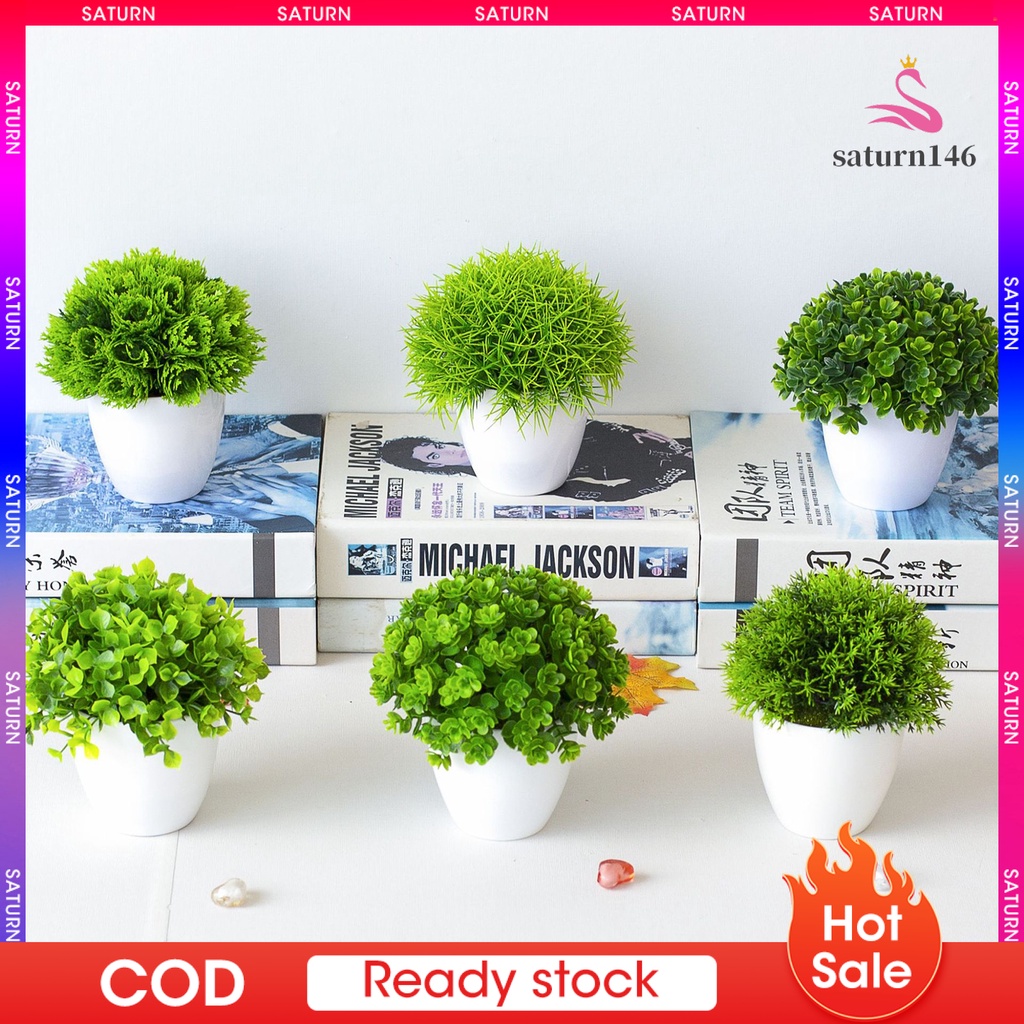 SAT_Chậu Cây Bonsai Giả Trang Trí Bàn Làm Việc