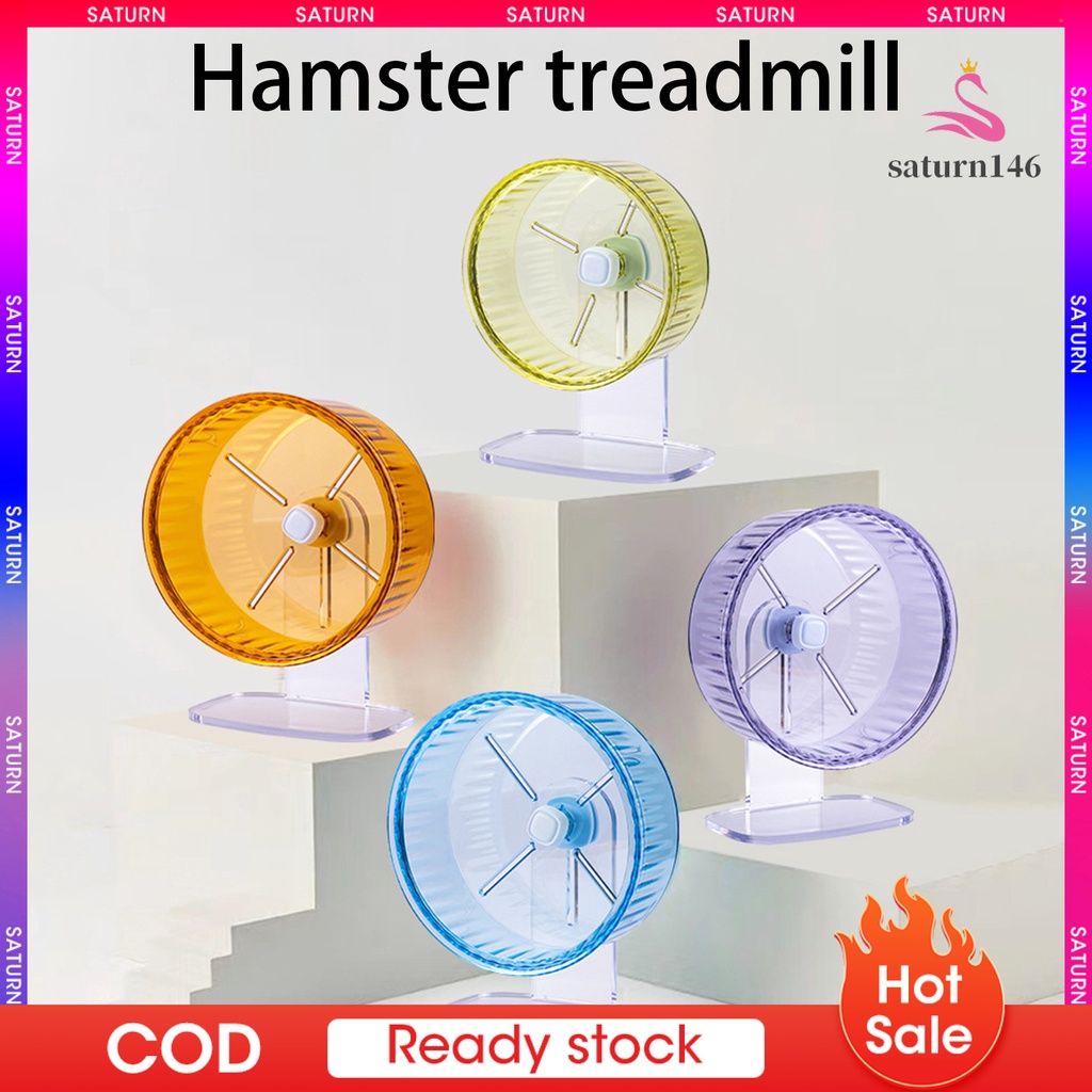 ✧Bánh Xe Tập Thể Dục Trong Suốt Chống Trượt Có Thể Điều Chỉnh Độ Cao Cho Chuột Hamster
