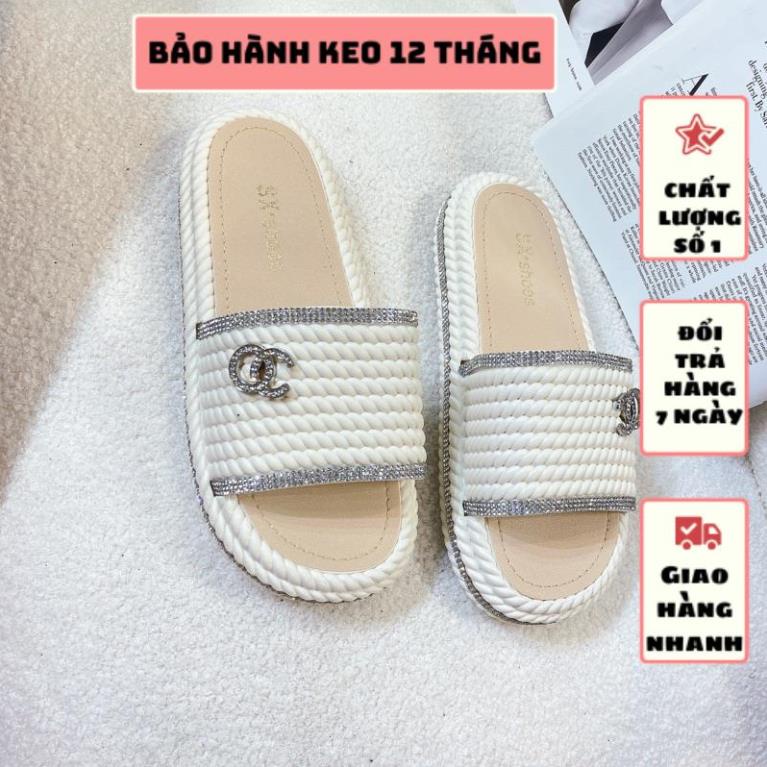 DÉP C H A N E L NHỰA ĐÚC ĐẾ 3 PHÂN SIÊU XINH HÀNG THỜI TRANG