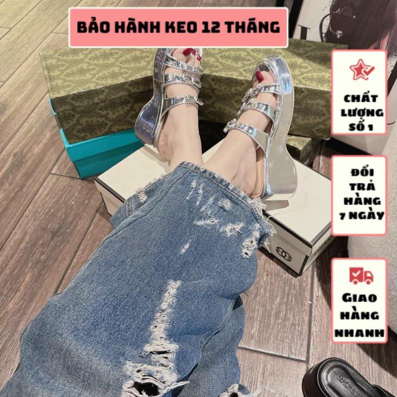 DÉP XUỒNG 7 PHÂN QUAI NGANG PHỐI NƠ SIÊU XINH CHẤT DA SI MÀU MỀM ÊM CHÂN