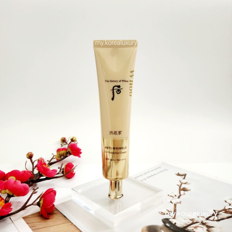 Kem chống nắng chống nhăn da Whoo Anti-Wrinkle UV Protective Cream SPF50+/PA++++ 50ml