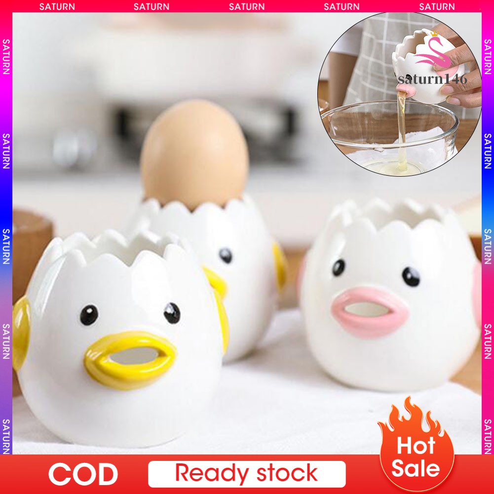 ❤Dụng Cụ Tách Lòng Đỏ Trứng Gà Hoạt Hình Bằng Sứ