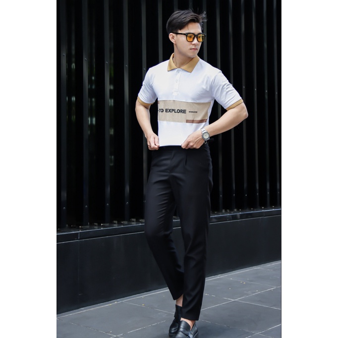 Áo Thun Nam Có Cổ Vải Cotton Mịn Mát Form Chuẩn 3 Màu Hot trend NEW UNISEX