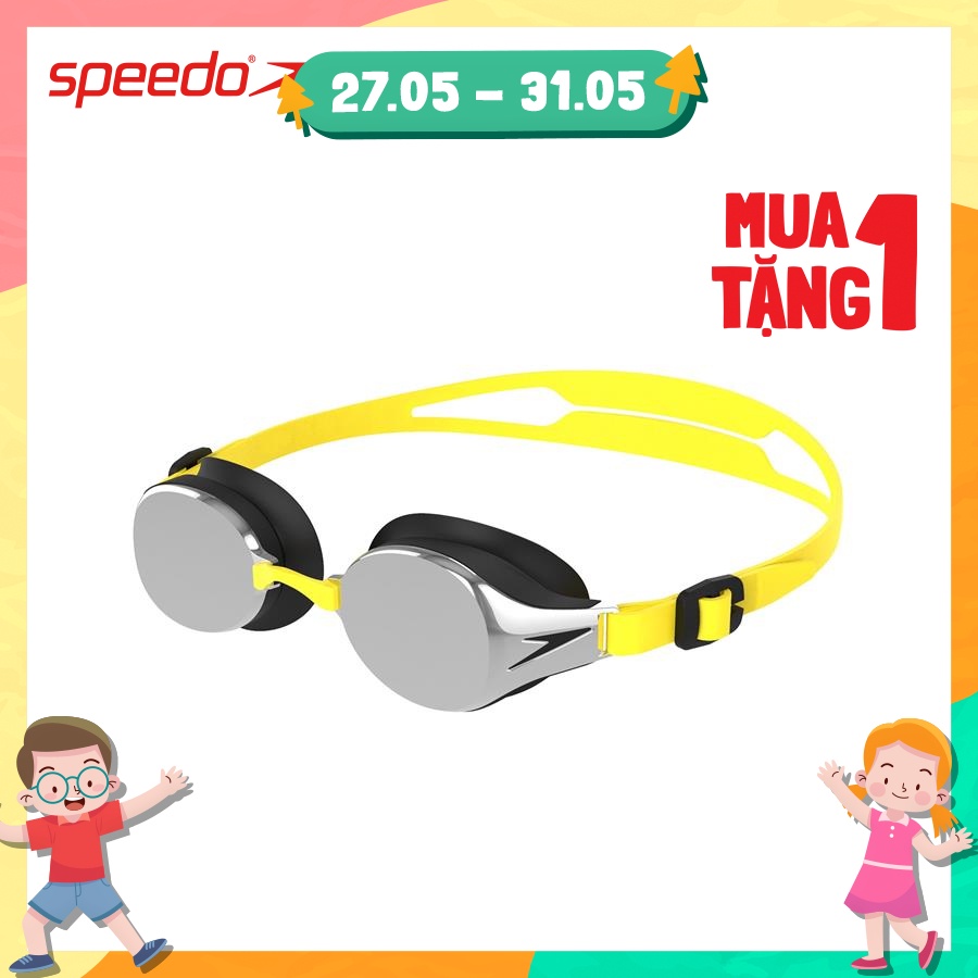 Kính bơi trẻ em Speedo HYDROPURE MIRROR GOG JU YELLOW/SILVER - 8-12671F277