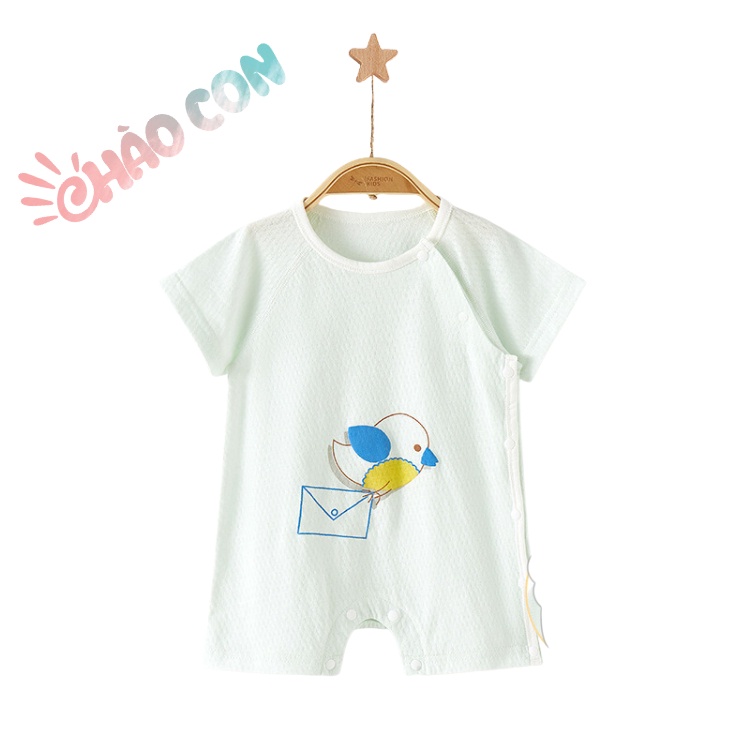 Body Đùi Cotton Sợi Tre Thoáng Mát Cho Bé 3-12kg Bộ Cho Bé Ngắn Cộc Tay Hoạ Tiết Đáng Yêu Thời Trang Hè Cho Bé