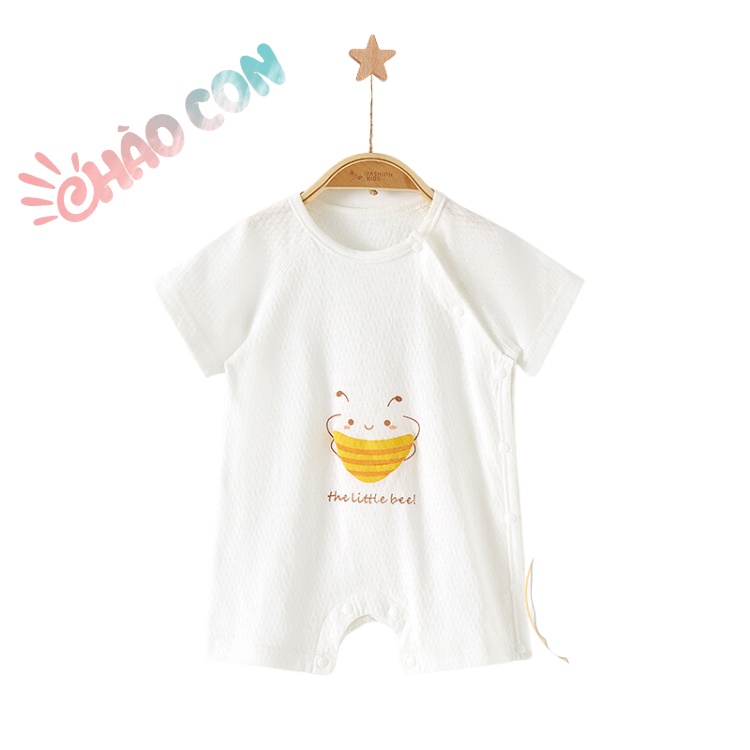 Body Đùi Cotton Sợi Tre Thoáng Mát Cho Bé 3-12kg Bộ Cho Bé Ngắn Cộc Tay Hoạ Tiết Đáng Yêu Thời Trang Hè Cho Bé