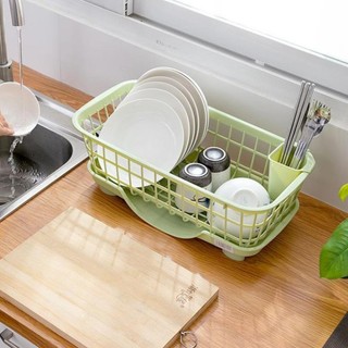 Rỗ Úp Chén Đĩa Có Khay Đựng Nước