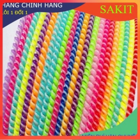 Dây cuốn chống đứt chống rối cho tai nghe và cáp sạc loại 2 màu HOT