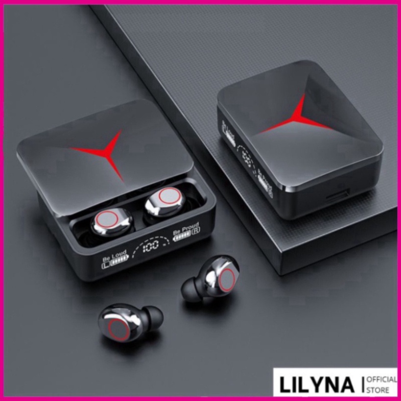 Tai nghe bluetooth M90 Pro TWS cảm ứng, màn hình led, chống nước, có mic đàm thoại, nghe nhạc, kiêm sạc dự phòng free sh