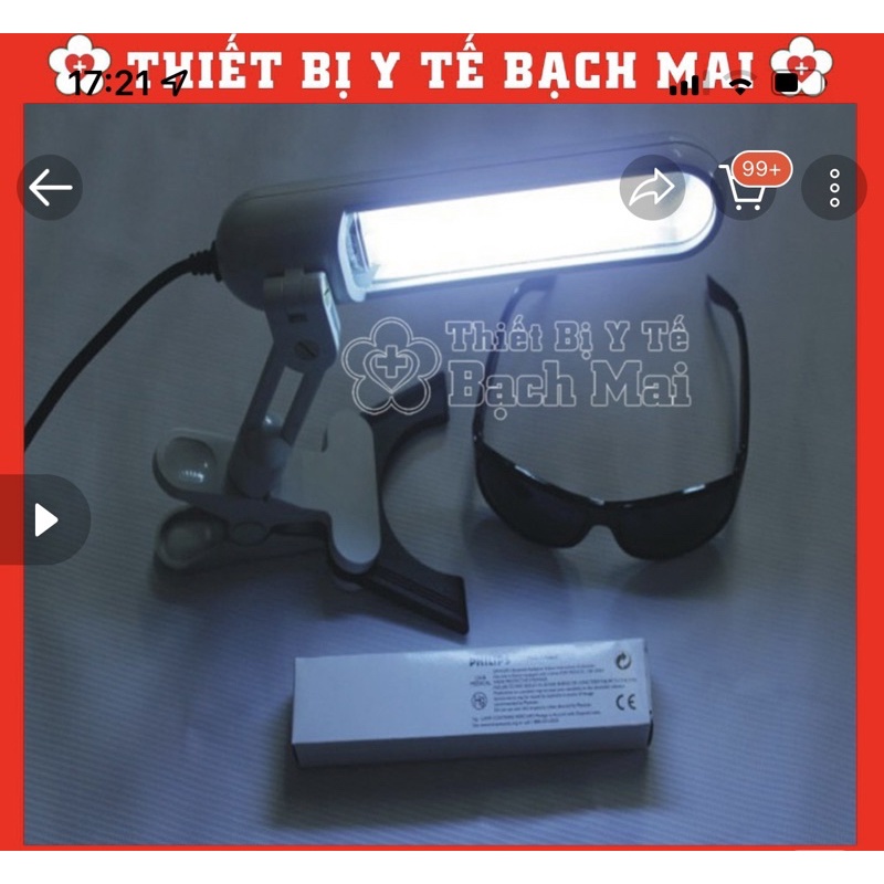 Đèn UVB 311 Philip chính hãng:giúp cho b bạch biến,vảy nến,viêm da cơ địa