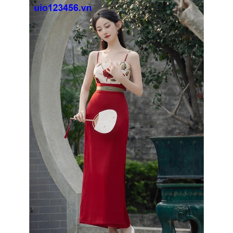 Plus Set Áo Váy Hán Phục Phong Cách Trung Hoa Thời Trang Mùa Hè Cho Nữ
