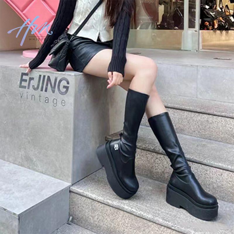 Giày Bốt Martin Mũi Tròn Phong Cách Anh Quốc Mới 2023 Cho Nữ