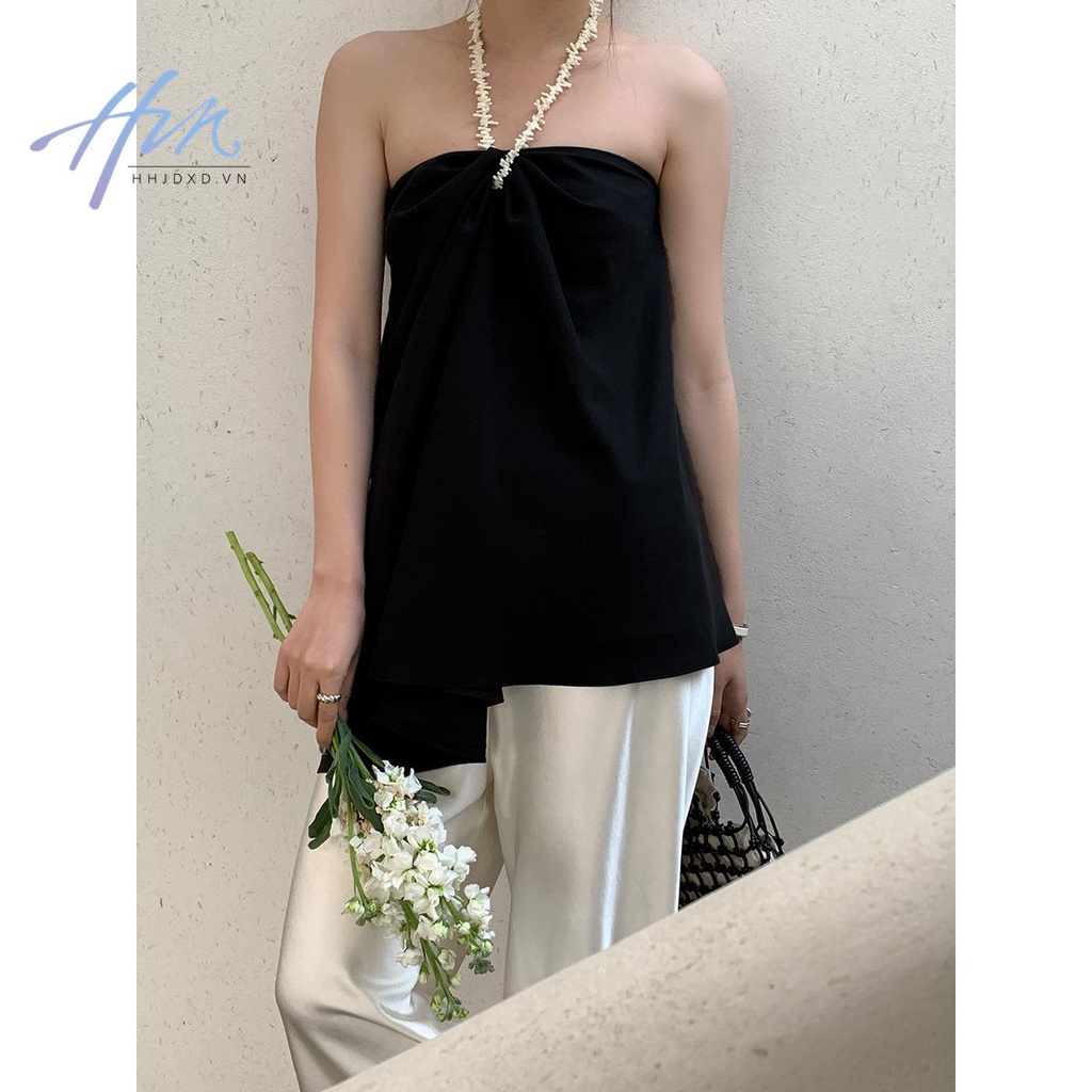 Áo Ống Thiết Kế Không Đồng Đều Phong Cách Mới Mùa Hè 2023 Cho Nữ