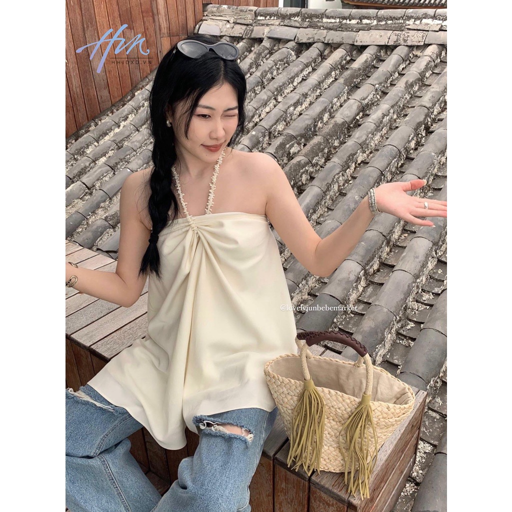 Áo Ống Thiết Kế Không Đồng Đều Phong Cách Mới Mùa Hè 2023 Cho Nữ