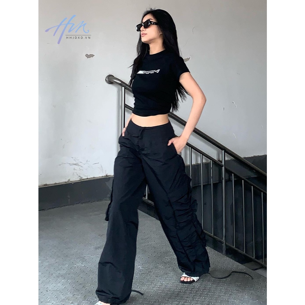 Áo Thun Ngắn Tay In Họa Tiết Kim Loại Thời Trang Dành Cho Nữ