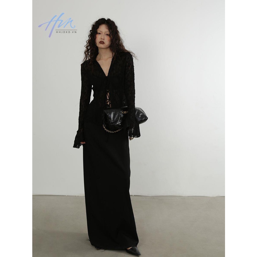 Áo Cardigan Ren Mỏng Cao Cấp Ôm Dáng Phong Cách Pháp Quyến Rũ Cho Nữ