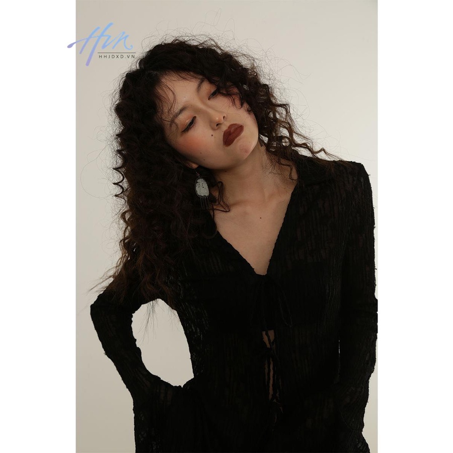 Áo Cardigan Ren Mỏng Cao Cấp Ôm Dáng Phong Cách Pháp Quyến Rũ Cho Nữ