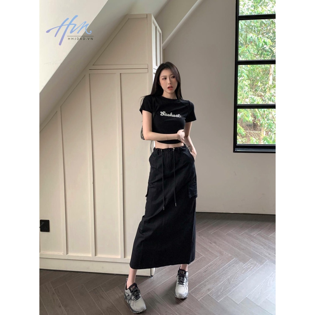 Áo Thun Ngắn Tay Thêu Chữ Phong Cách Retro Thời Trang Mùa Hè Mới Dành Cho Nữ