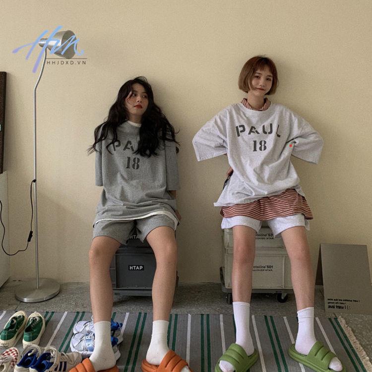 Bộ Đồ Thể Thao Hai Mảnh Áo Tay Ngắn Dáng Rộng Phong Cách Hong Kong Thời Trang Mùa Hè Hàng Mới 2021 Dành Cho Bạn Nữ Sinh