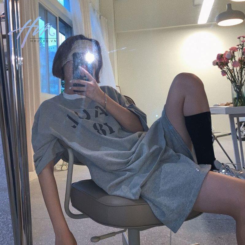 Bộ Đồ Thể Thao Hai Mảnh Áo Tay Ngắn Dáng Rộng Phong Cách Hong Kong Thời Trang Mùa Hè Hàng Mới 2021 Dành Cho Bạn Nữ Sinh